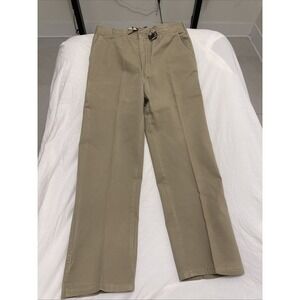 Men's vintage 34 XL buckle clasp khaki denim